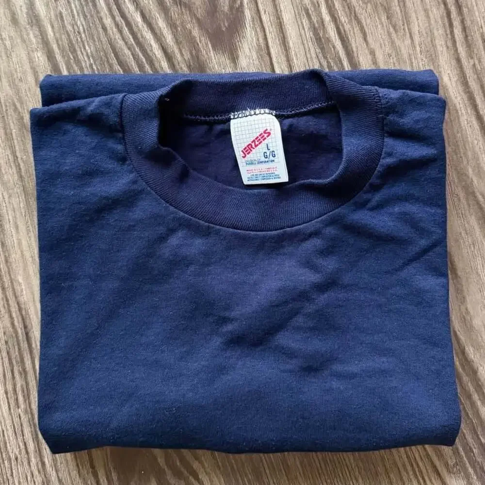 Vintage 90s Jerzees Blank T-Shirt Single Stitch